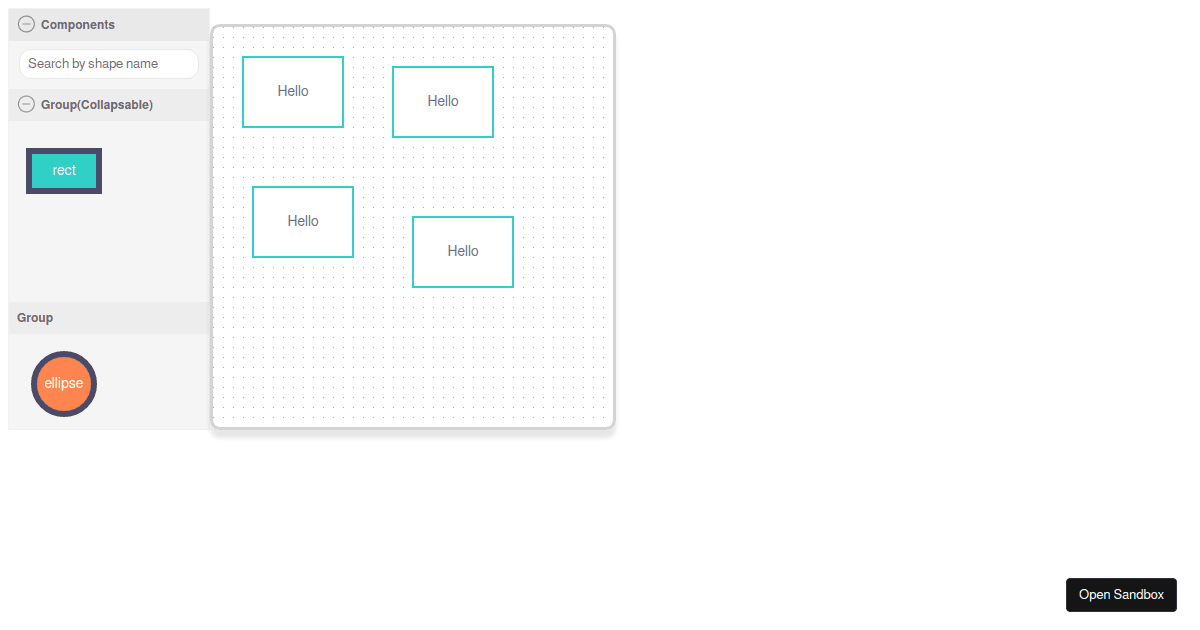 antv/x6reactshape examples CodeSandbox
