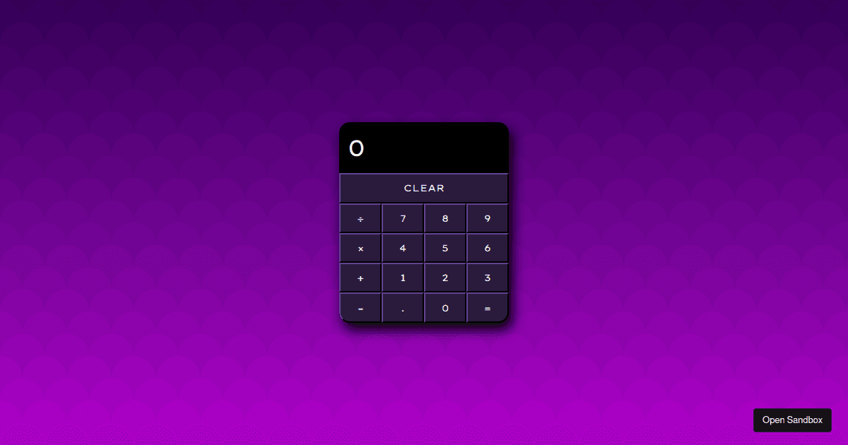 calculator Codesandbox