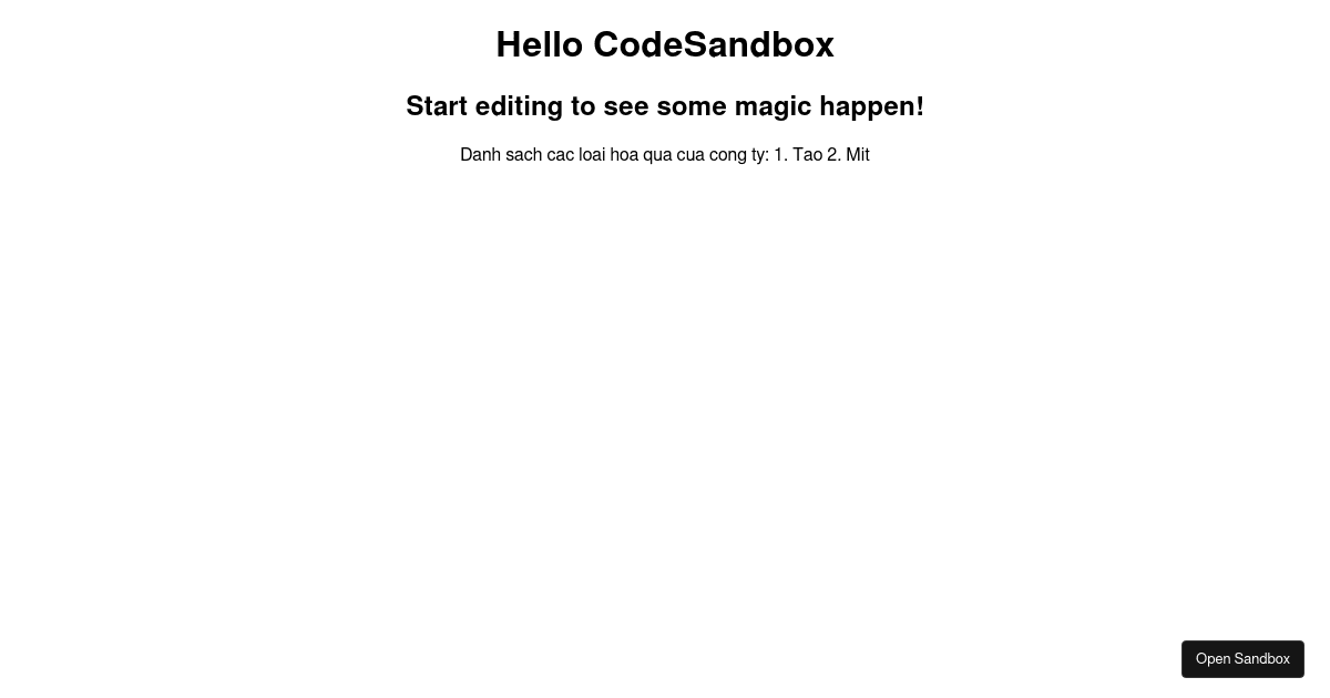 handlebarsreact examples CodeSandbox