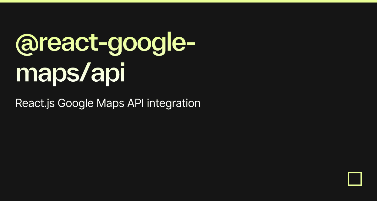 googlemaps/jsapiloader examples CodeSandbox