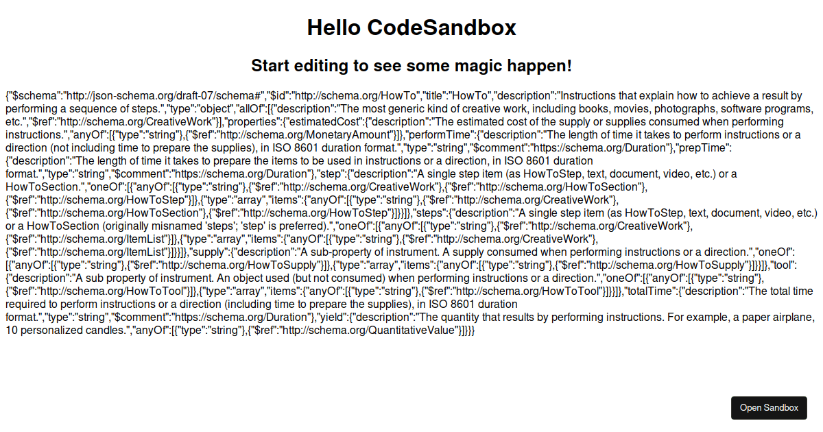 examples CodeSandbox
