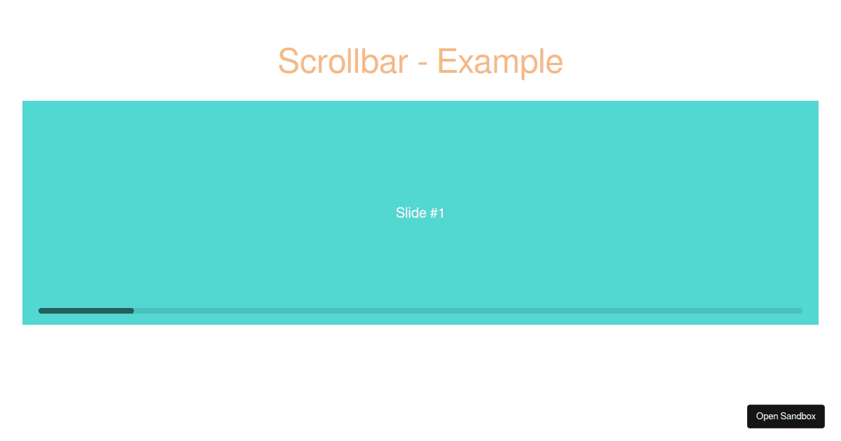 Scrollbar Example Codesandbox