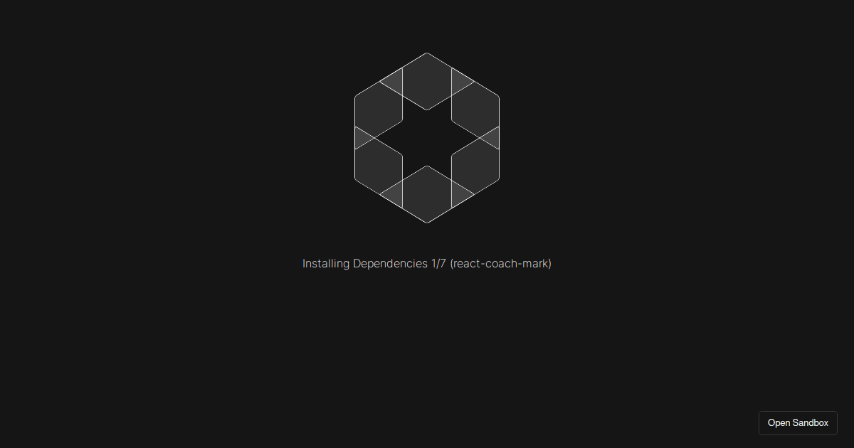 reactcoachmark examples CodeSandbox