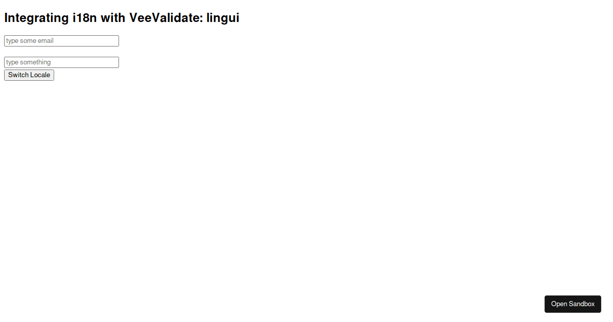 veevalidate examples CodeSandbox