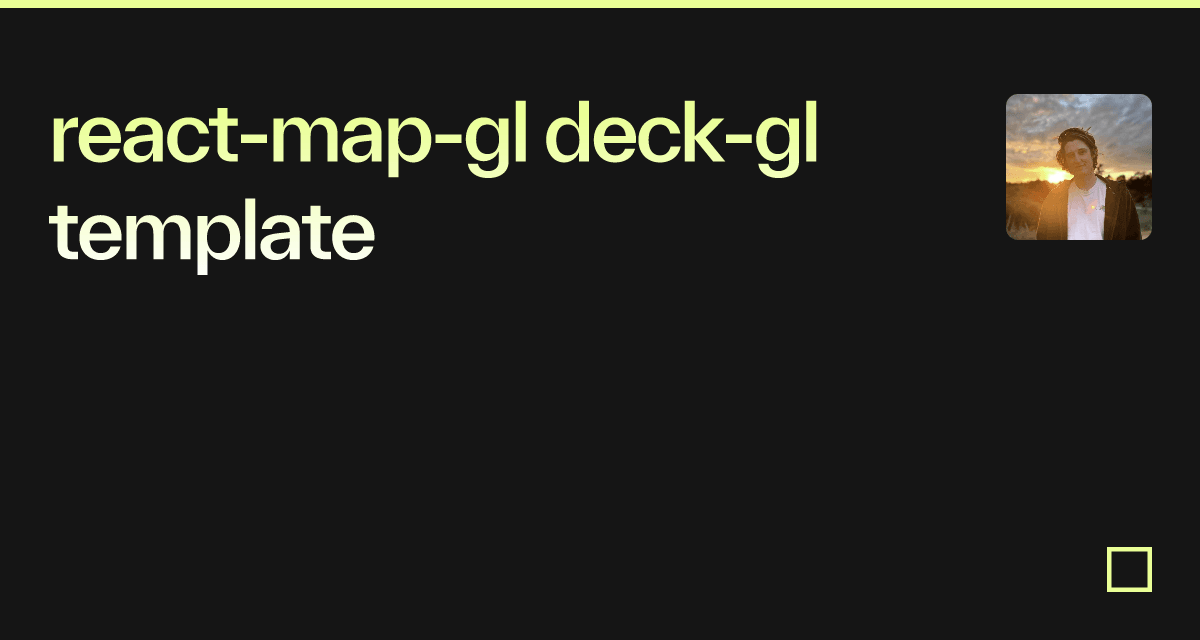reactmapgl examples CodeSandbox