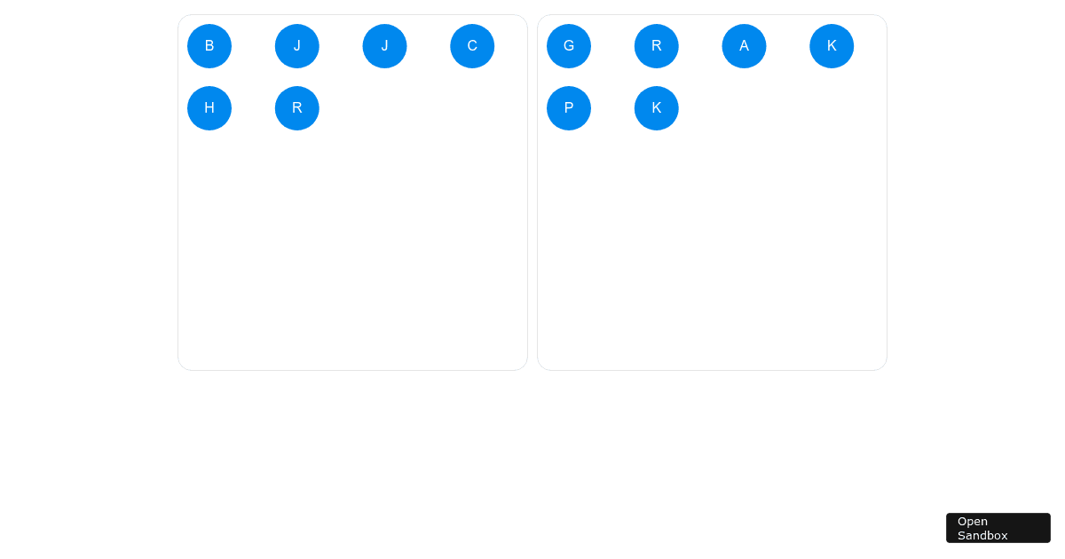 reactgriddnd examples CodeSandbox