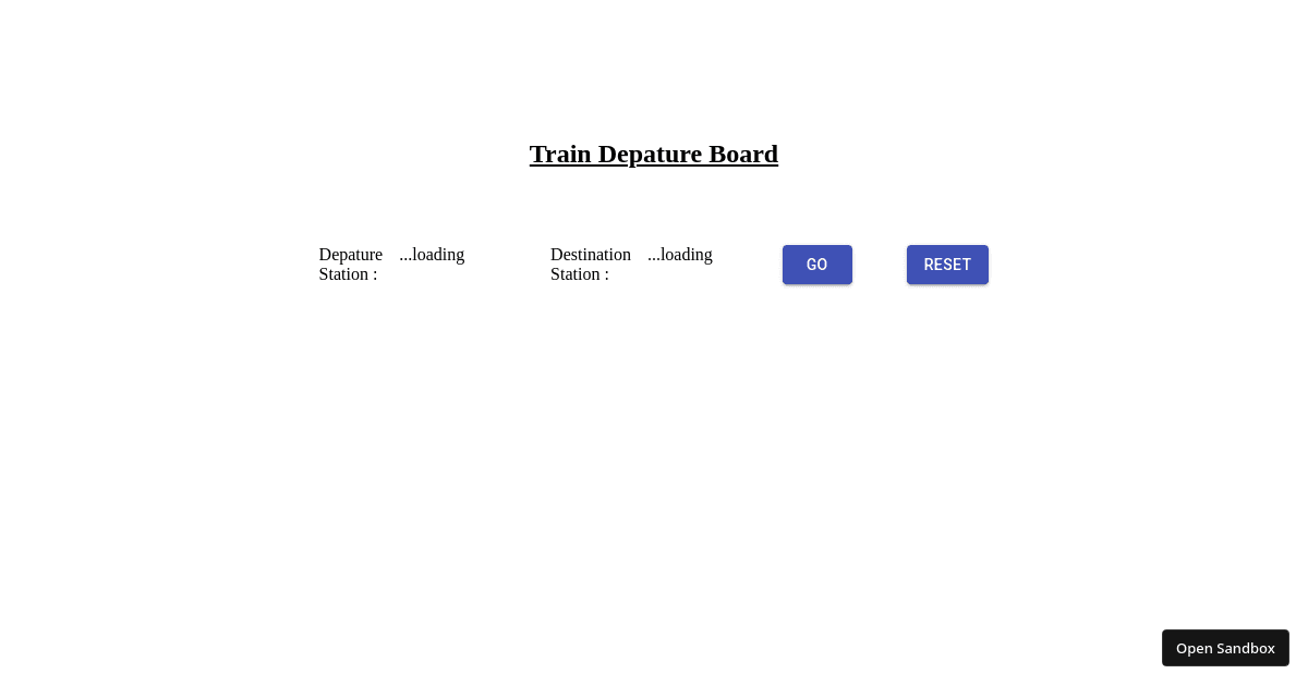 traindepatureboard Codesandbox