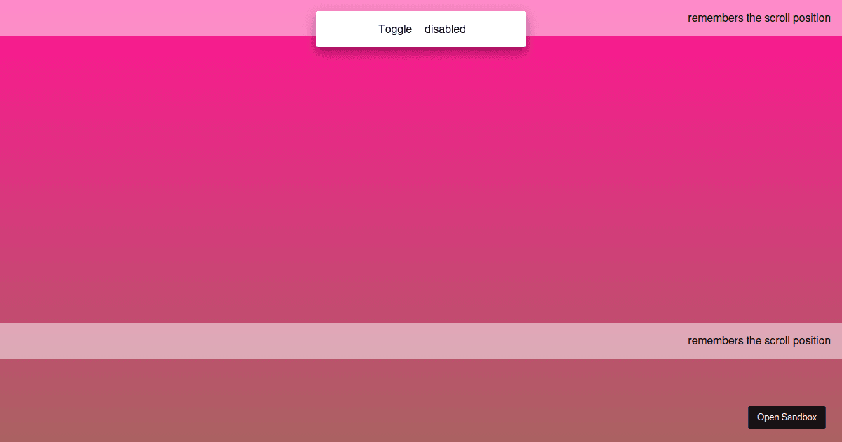 scrolllockbody2 demo Codesandbox