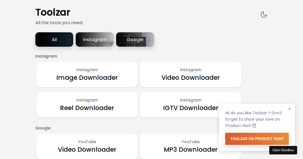 producthuntfloatingprompt examples CodeSandbox