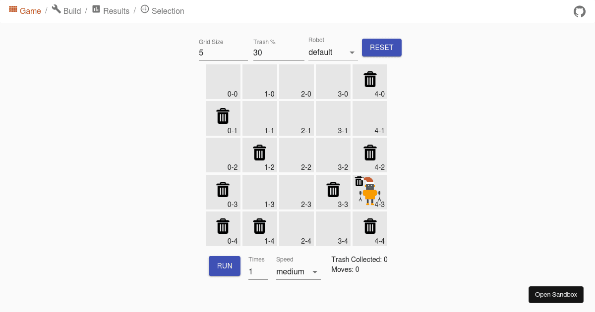 trashcolector Codesandbox