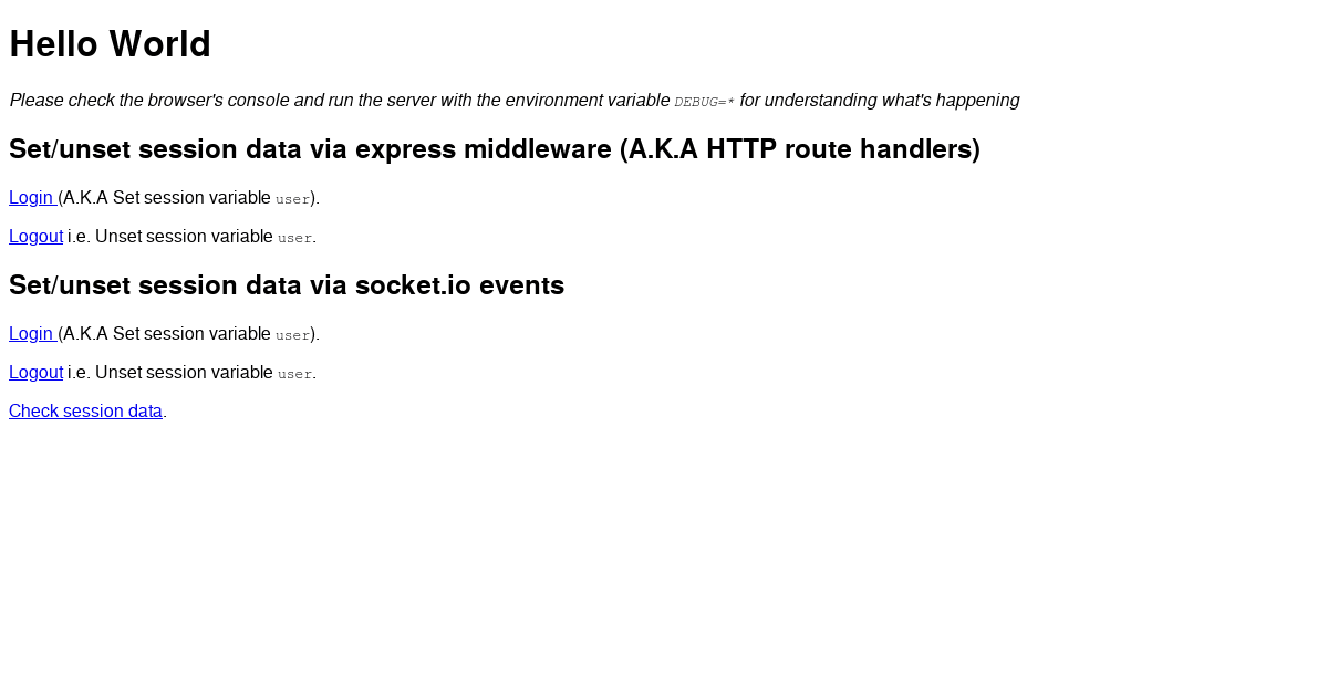 expresssocket.iosessionexample Codesandbox
