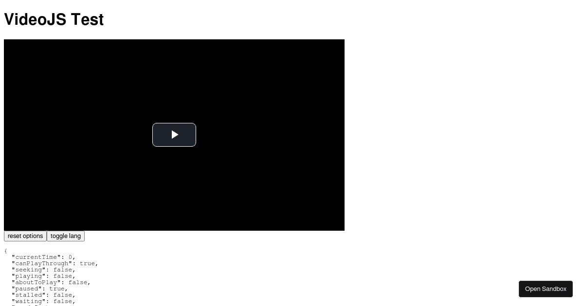 videojsreacttypescript (forked) Codesandbox