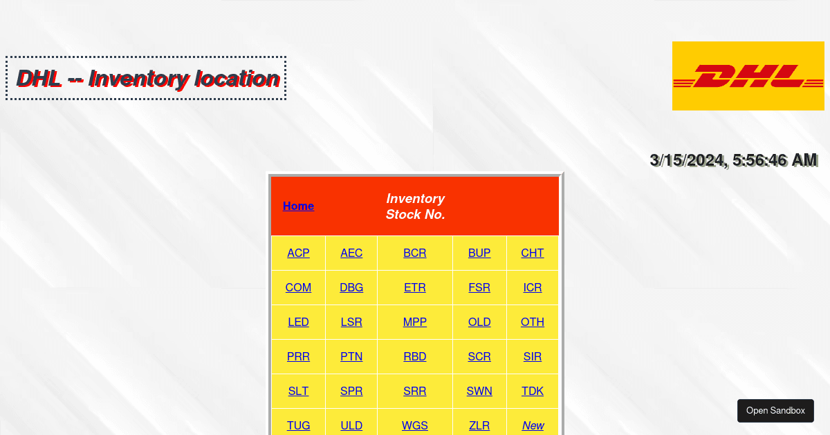 DHL_EMS_Project Codesandbox