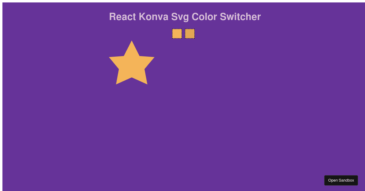 reactkonva change multiple svg color (forked) Codesandbox