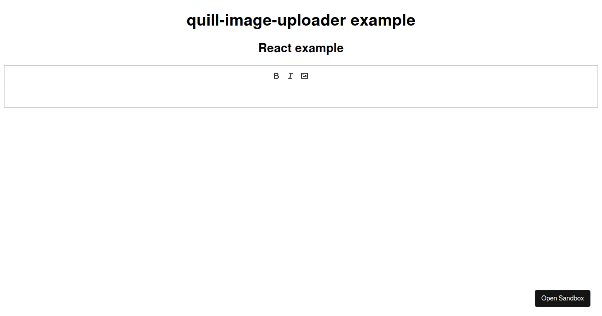 quilltableui examples CodeSandbox