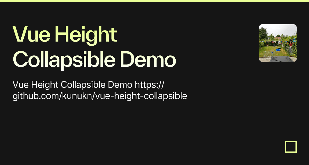 vueheightcollapsible examples CodeSandbox
