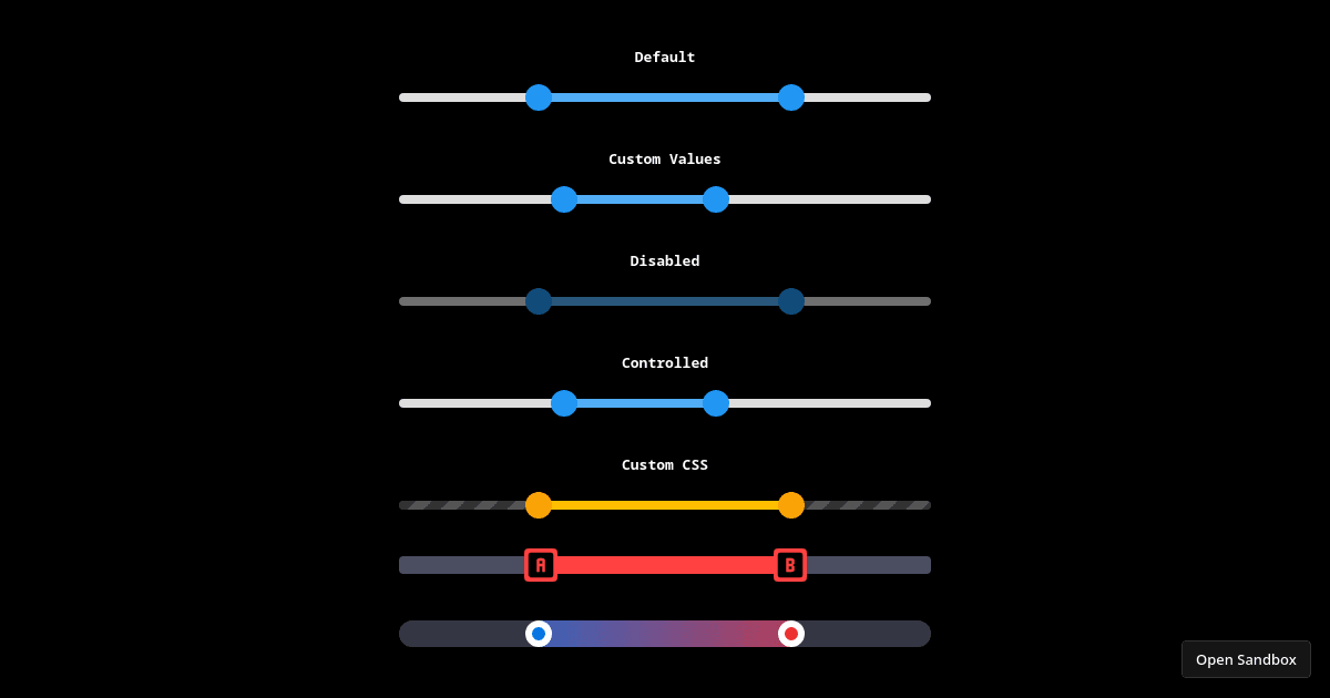 reactrangesliderinput Demo Codesandbox