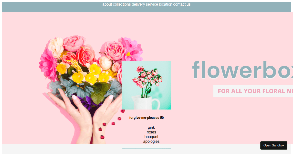 FlowerBox Codesandbox
