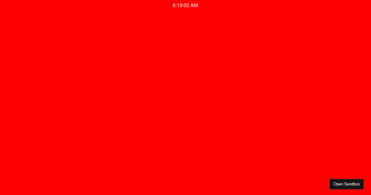 npmdigitalclock Codesandbox