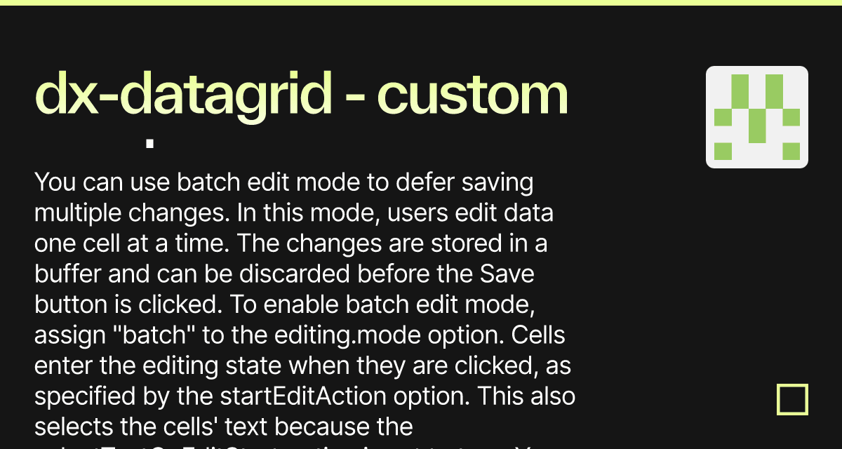 dxdatagrid custom mask Codesandbox