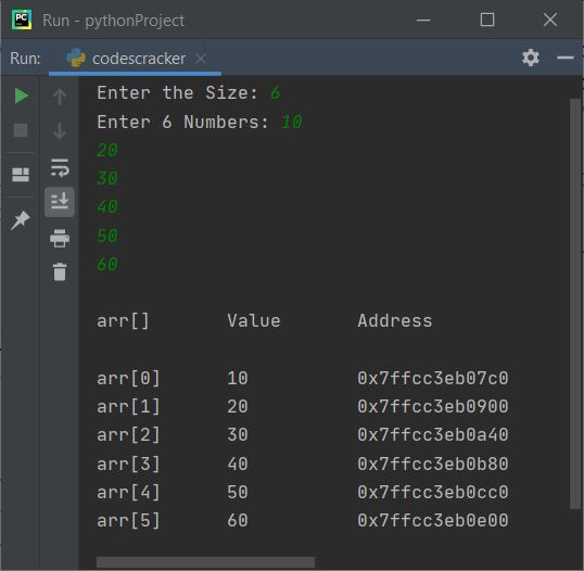 Python Program to Find and Print Address of Variable