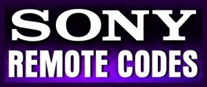 Sony Remote Control Codes - Codes For Universal Remotes