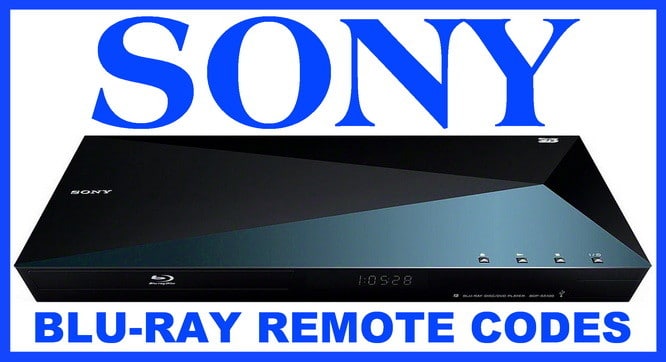 Sony Blu Ray Player Remote Control Codes - Codes For Universal Remotes