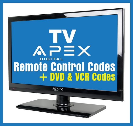 Remote Control Codes For APEX TVs Codes For Universal Remotes