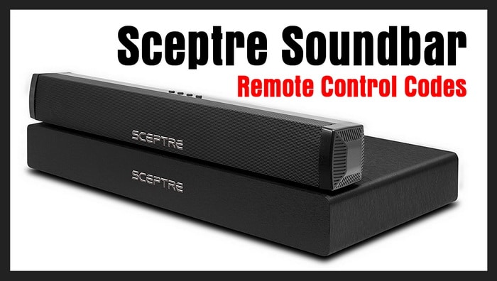 Sceptre Soundbar Remote Control Codes - Codes For Universal Remotes