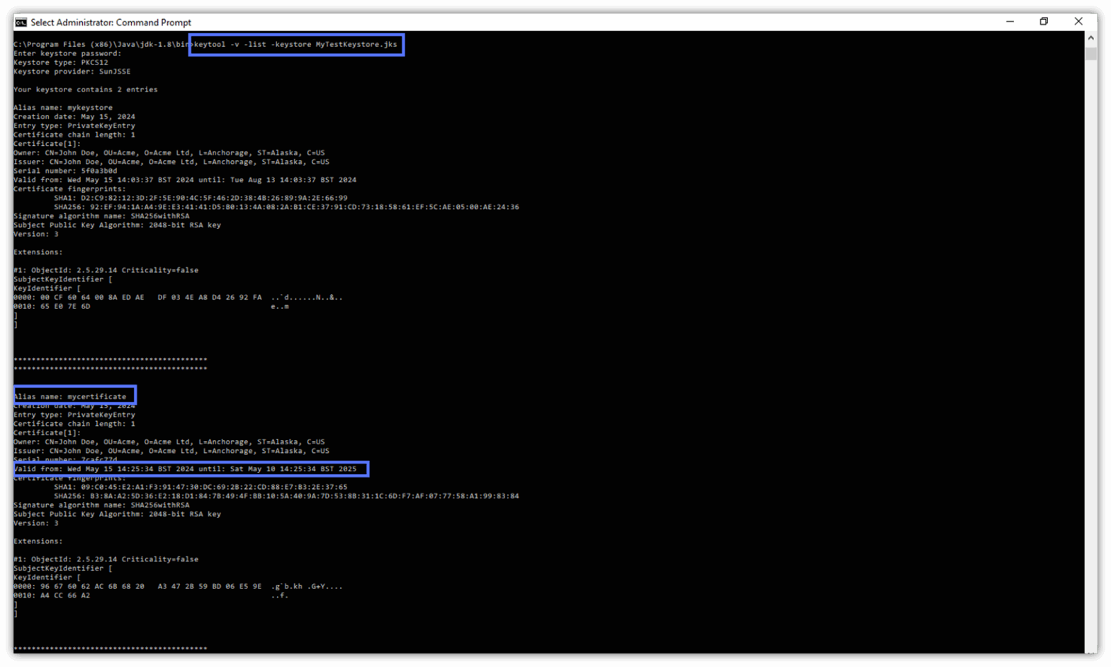How to Use Java Keytool to Create & Manage a Java KeyStore Code