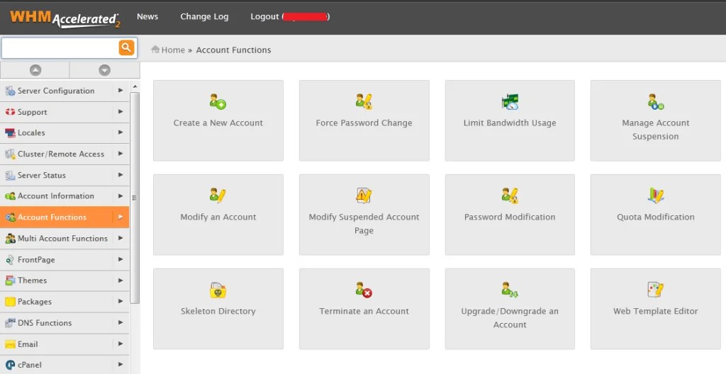 How to modify allotted Account's Quota in WHM Control Panel? CodeSteps