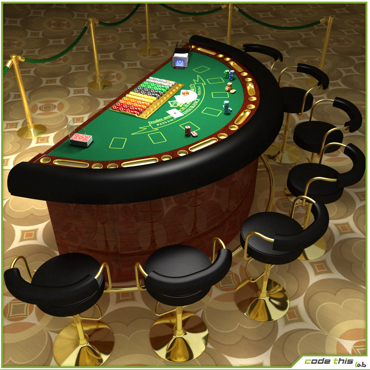 Table Casino Blackjack Code This Lab srl