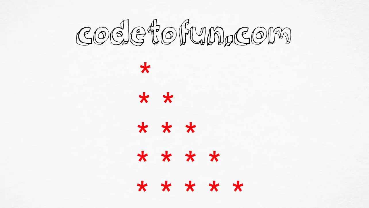 C++ Star Pattern 1 CodeToFun