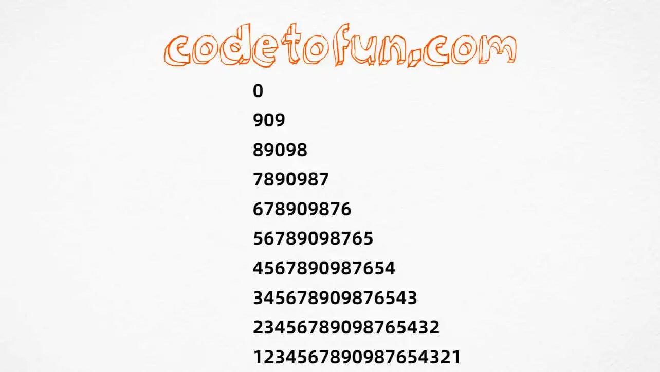 Python Number Pattern 28 CodeToFun