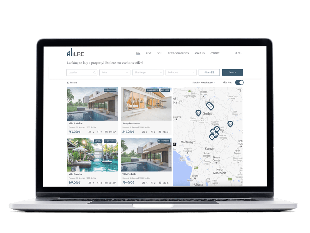CodeUp Portfolio & Case Studies Luxury Real Estate Brokerage site