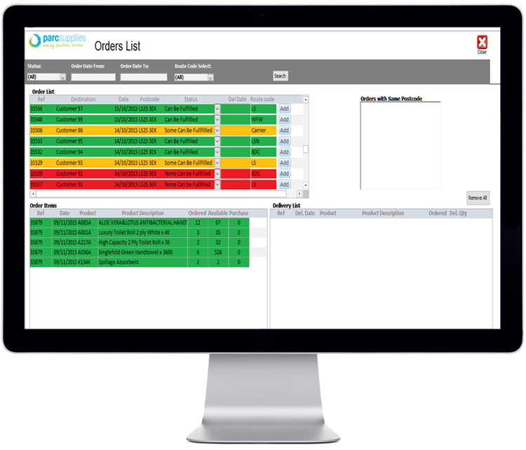 Parc Supplies Case Study Freelance Microsoft Access Developer
