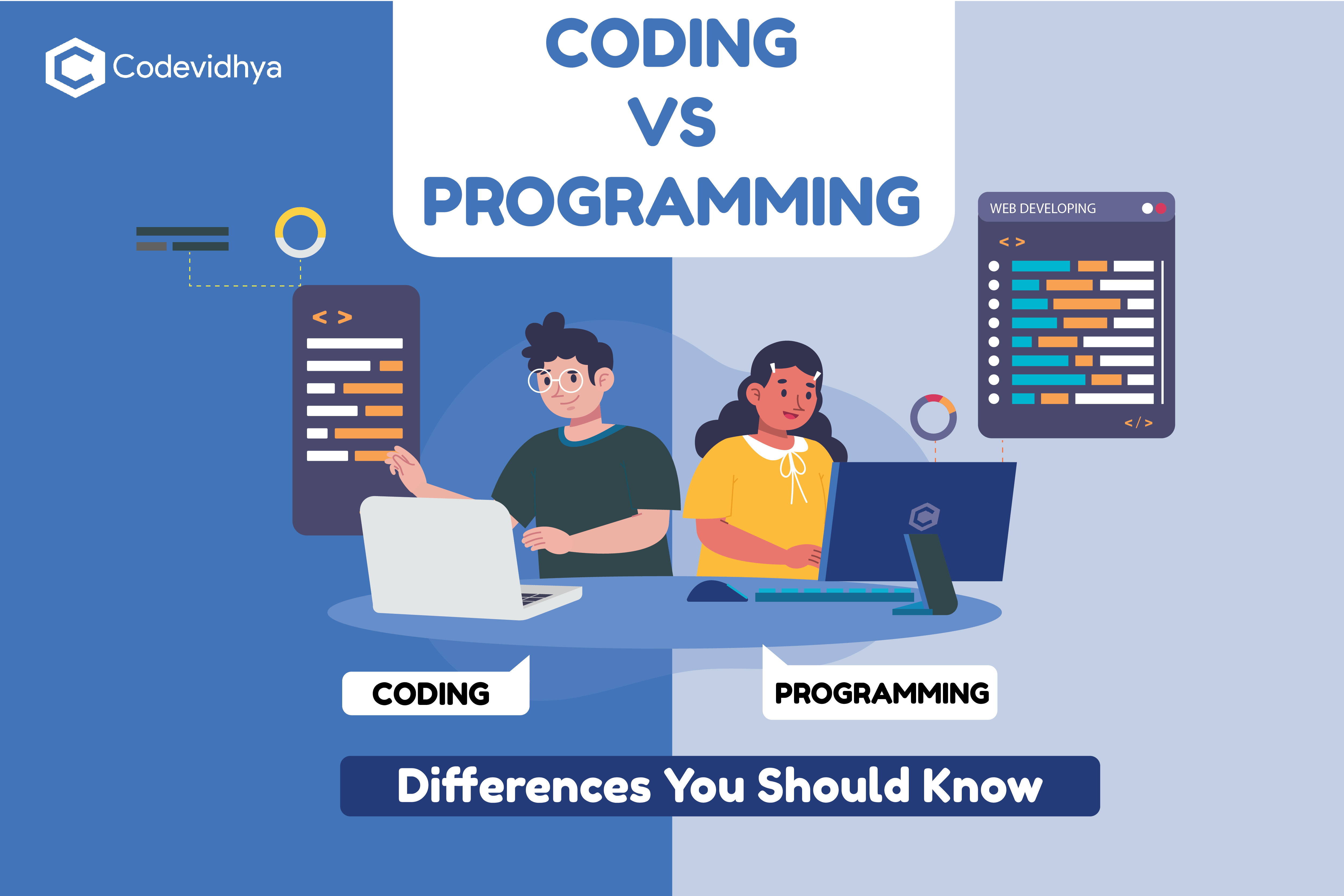 Coding vs Programming Differences You Should Know Codevidhya(03)