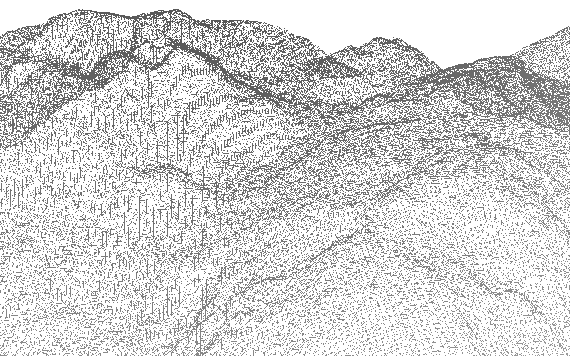 Media terrainwireframe