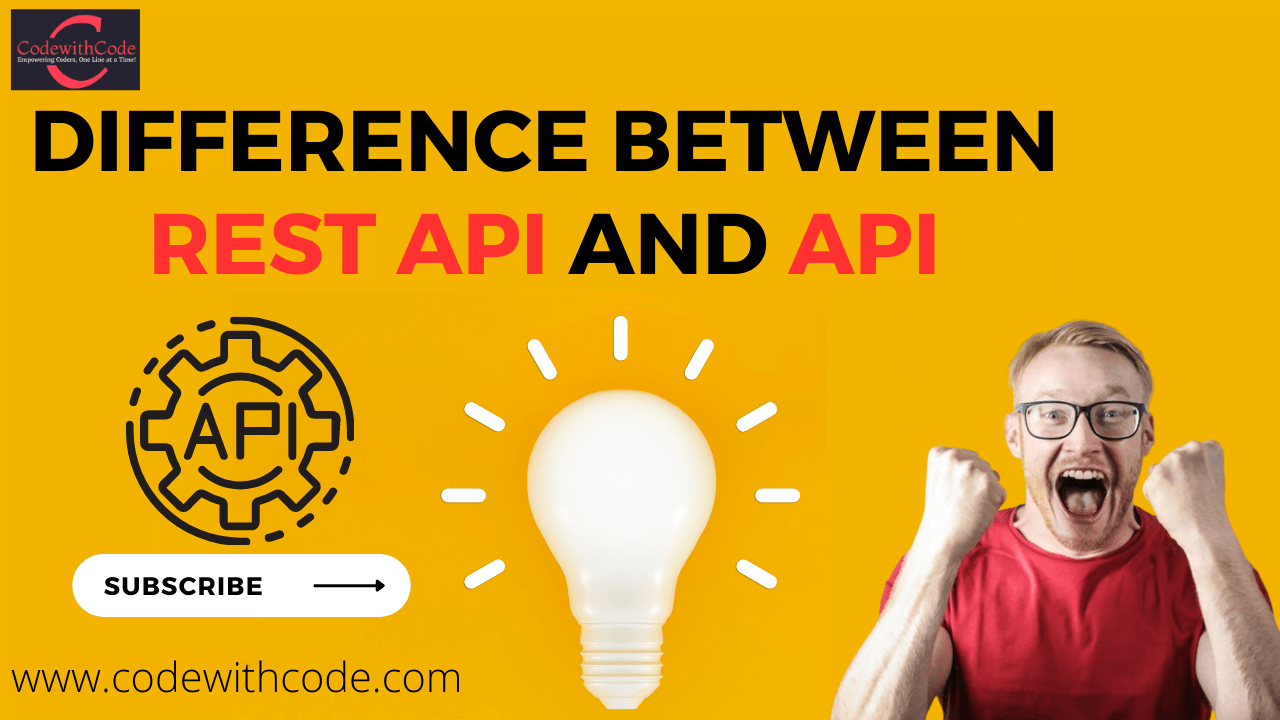 Difference Between REST API and API Code With Code Code With Code