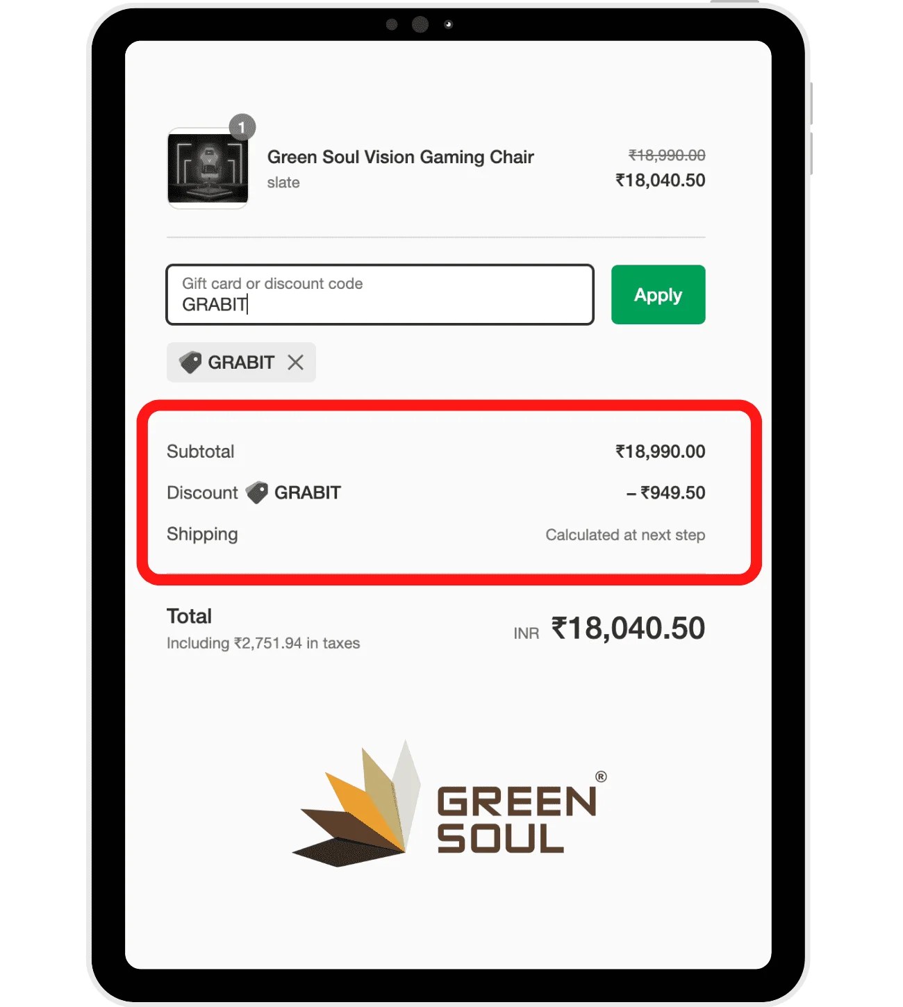Get the Highest Discount on the green soul coupon code CodeWithCurious