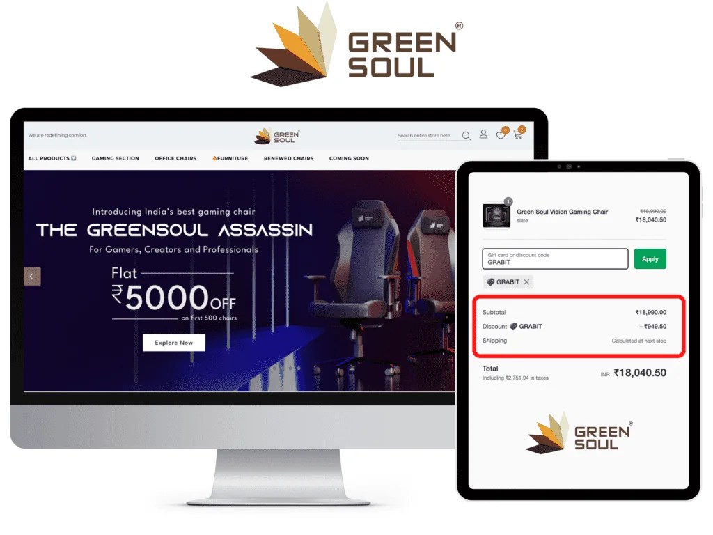 Get the Highest Discount on the green soul coupon code CodeWithCurious