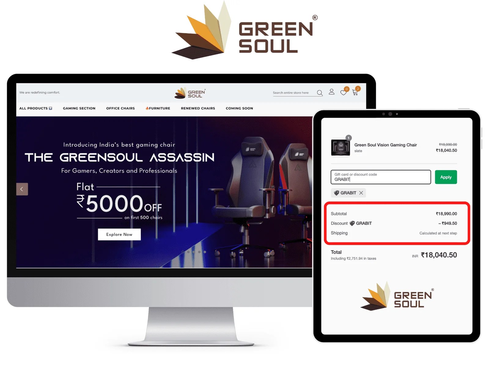 Get the Highest Discount on the green soul coupon code CodeWithCurious