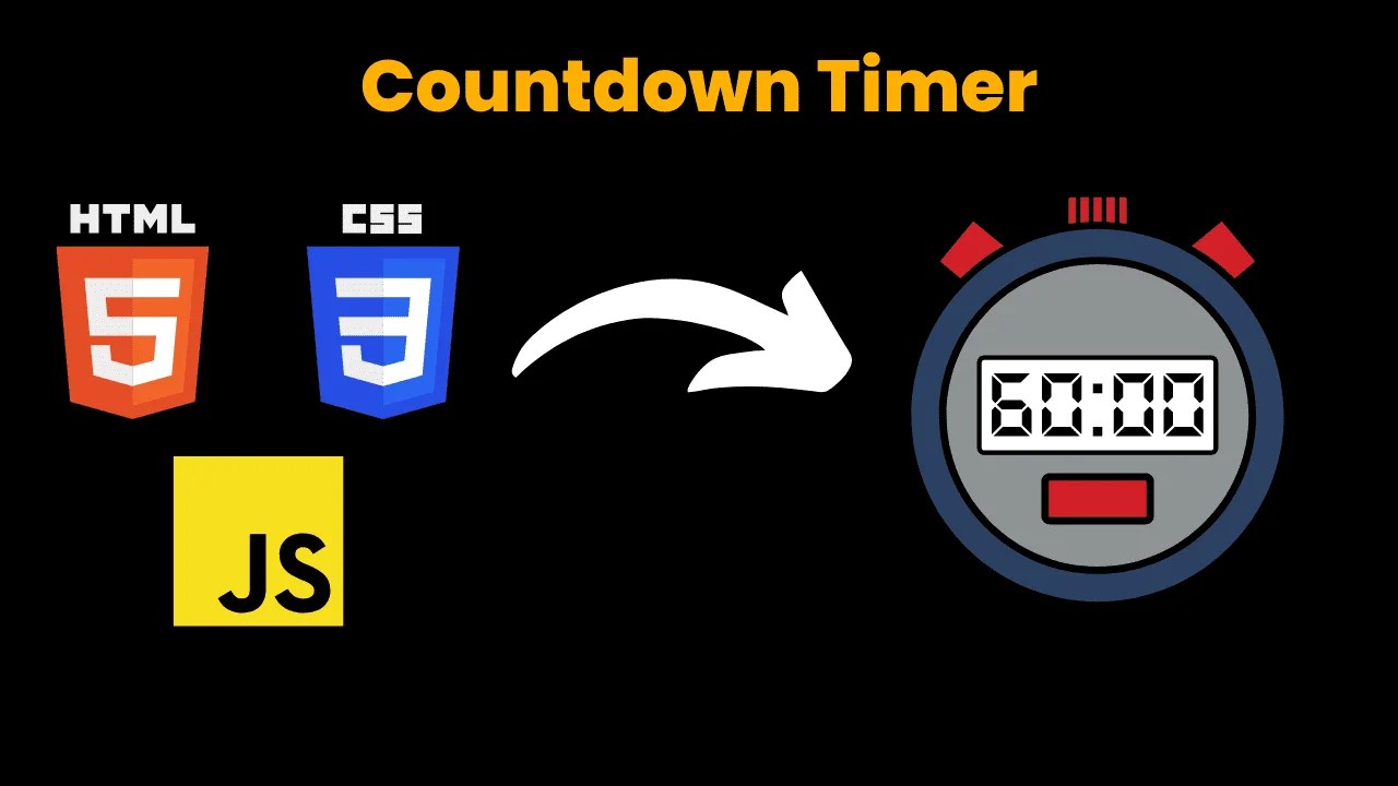 Digital Countdown using HTML, CSS and JavaScript With Source Code CodeWithCurious