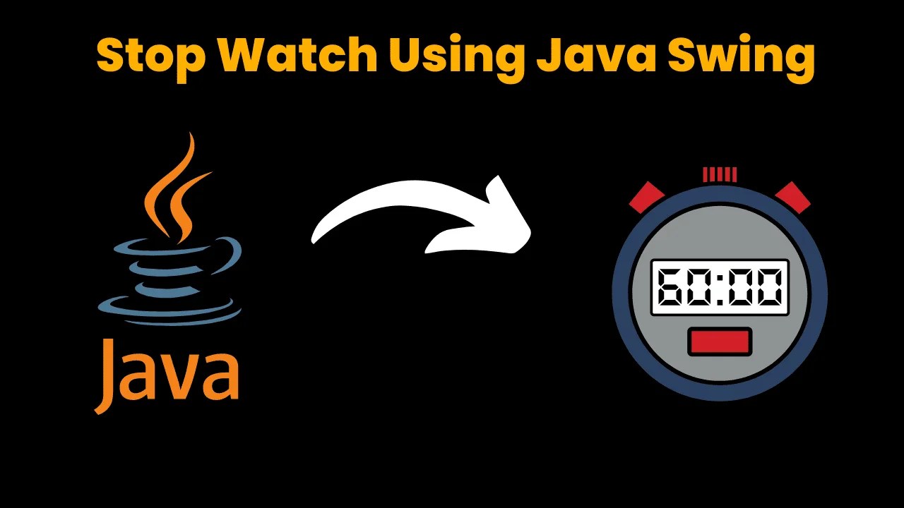 Stopwatch Using Java Swing CodeWithCurious