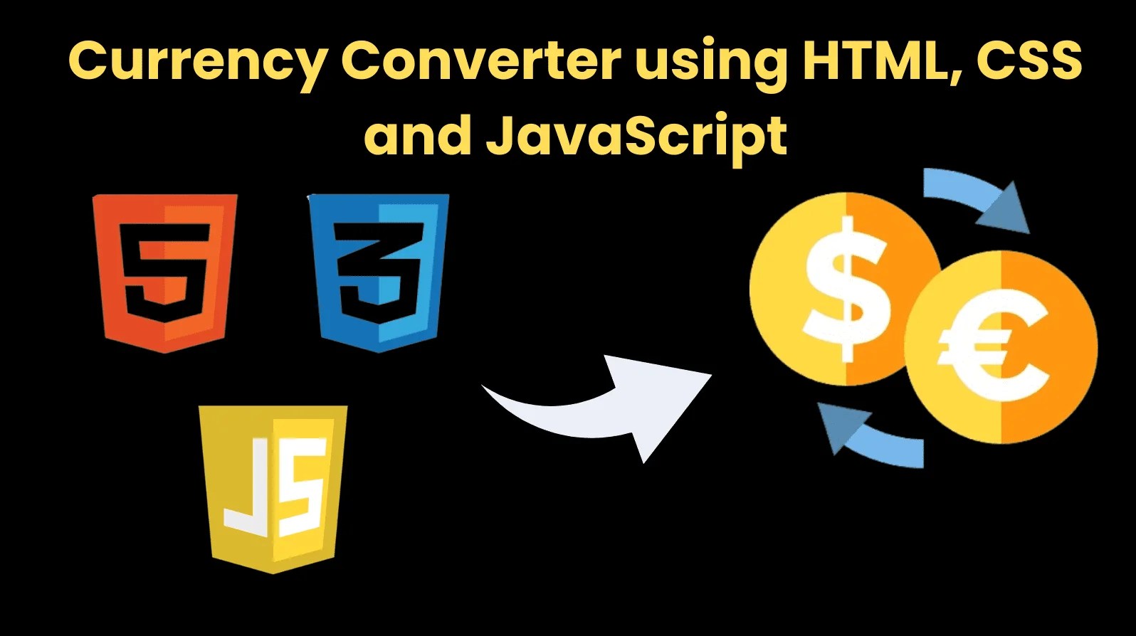 Currency Converter using HTML CSS and JS CodeWithCurious