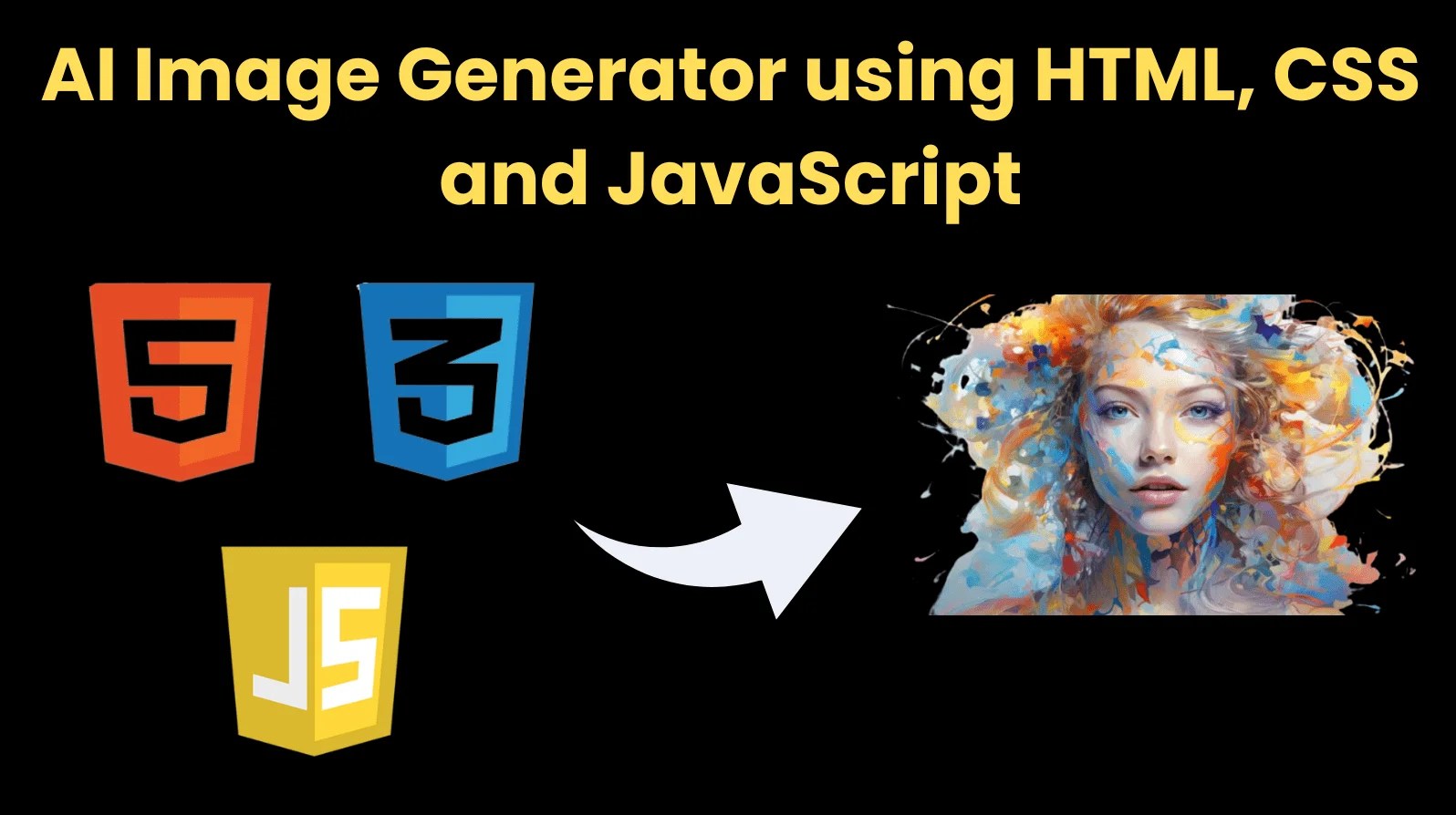 AI Image Generator by HTML, CSS & JavaScript Source Code