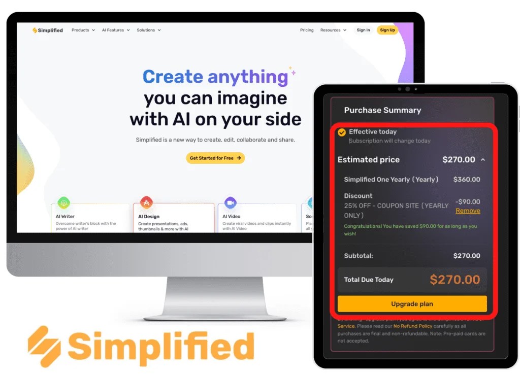[25 OFF] Simplified Promo Code 100 Working Coupon Code