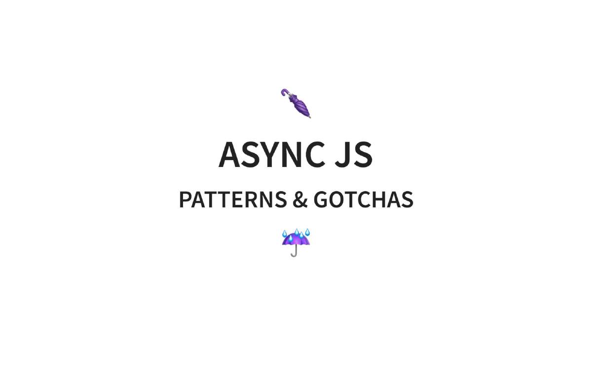 Async JavaScript history, patterns and gotchas · Code with Hugo
