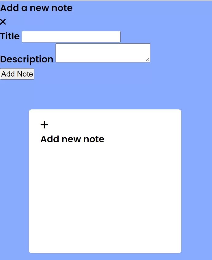 Build A Notes App Using HTML ,CSS & Javascript