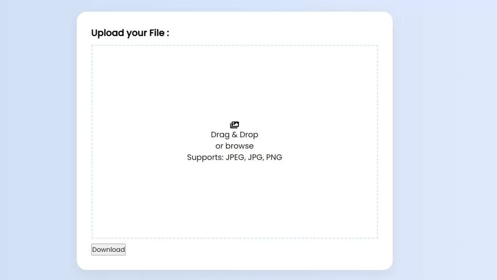 Drag and Drop File Upload With Preview Using JavaScript Code
